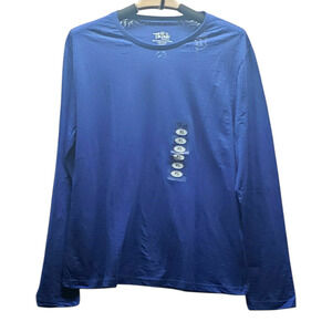 Think Medical Blue Cotton Blend Scrub Top XL Healthcare Uniform